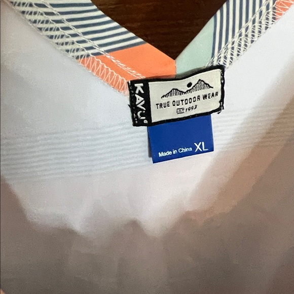 KAVU Ensenada Stripe Midi Athletic Outdoor Athleisure Dress Pocket Sleeveless XL - Picture 8 of 9